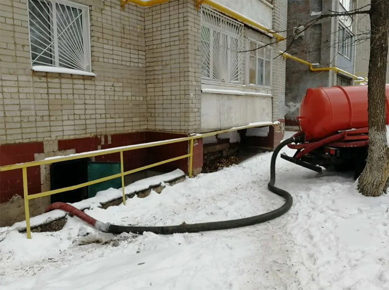 Откачка воды из подвала  Коломна